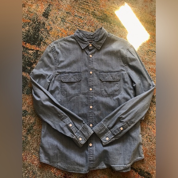Express Light Denim Shirt - Picture 2 of 5